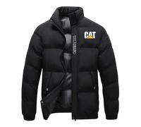 HAGTBFRC Puffer Jacket Ca.ter-Pillar, Cotone Slim Con Giubbotto, Di Transizione Resistente Al Freddo Per La Stagione Autunno-inverno, caldo(Black,M)