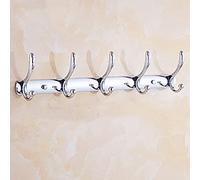 HAGTRB Accessori per Bagno di Lusso Set: Supporto per la Carta igienica per Doccia in Ottone Barra da Asciugamano a Parete in Cristallo Argento e Portapacchi per Asciugamani Eleganti