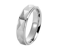 HAGTRB Anello di fidanzamento del matrimonio di Knbob Tungsten per lui, anelli da 6 mm di anni prima di nozze lucidate