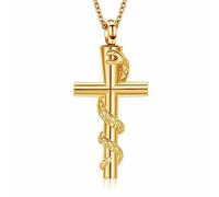 HAGTRB Collana urna di cremazione di Serpenti per Uomini Donne a Base di Cenere a Sospensione Memoriale in Acciaio Inossidabile Regalo Gioiello