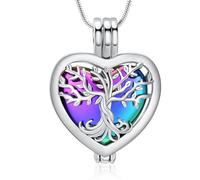 HAGTRB Cremazione di Gioielli a Ciondolo a Sospensione Tree Come Dono in Acciaio Inossidabile per Il ricordo del Cenere