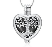 HAGTRB Cremazione di Gioielli a Ciondolo a Sospensione Tree Come Dono in Acciaio Inossidabile per Il ricordo del Cenere