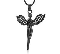 HAGTRB Gioielli Cremation per Cenere da Fiabe collane di Ali urne da Donna Collana Gioielli