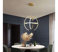 HAGTRB Lampadario a soffitto a LED contemporanei con Telecomando per l'isola della Cucina, Luce Rotonda per la Sala da Pranzo Moderna lampadario ad Anello a LED