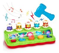 hahaland Giochi Bambini 1 Anno - Animali Pop-Up Abilità Motorie Giochi Montessori con Musica - Gioco Bambino Educativi attività Regalo Bimbo Bimba 1 2 3 Anni
