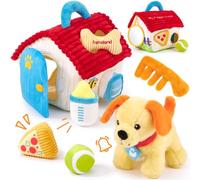 hahaland Giochi Neonato 6 Mesi, 8 PCS Set di Cane Peluche