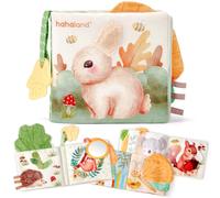 hahaland Libri di Stoffa Neonati 0-6 Mesi Morbidi Animali Interattivi Libretto