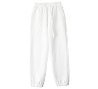 HahaNice Pantaloni Activewear da ragazza Ragazzi Ragazze Pantaloni della tuta Jogging Ragazzi Ragazze Joggers per Bambini Pantaloni della tuta 5Y-12Y, Bianco sporco, 7 anni