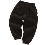 HahaNice Pantaloni da scuola per ragazzi Linene Elastic Bloomers da 2 anni a 6-7 anni, Nero , 6-7 Anni