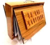 HAHAPA Shruti Box Legno di Pino, Medio C, Ottone, 38.1 x 25.4 x 7.62 cm, Borsa, C-to-C, Tuned 440, Surpeti Instrument per Yoga, Kirtan, Voce