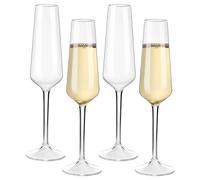 HAHASHOW Bicchieri da Champagne,Calici per Prosecco 224 ml, Set di 4 | 100% Tritan-Plastica,Resistente agli urti e alle rotture, Adatto alla Lavastoviglie, feste ed eventi, come regalo