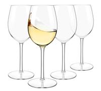 HAHASHOW Tritan-Plastica Bicchiere da Vino Bianco, Set di 4 Divino Calice vino rosso per campeggio festa, Adatto alla Lavastoviglie, 530ml
