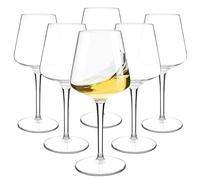 HAHASHOW Tritan-Plastica Bicchiere da Vino Bianco, Set di 6 Divino Calice vino rosso per campeggio festa, Adatto alla Lavastoviglie, 445ml