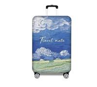 HAHII Copri valigia Elastica Copri Valigia Anti-Polvere con cerniera Copertura Cover Proteggi Valigia L（25-28in） Huile sur toile
