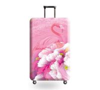 HAHII Copri valigia Elastica Copri Valigia Anti-Polvere con cerniera Copertura Cover Proteggi Valigia L(25-28in) Flamant rose
