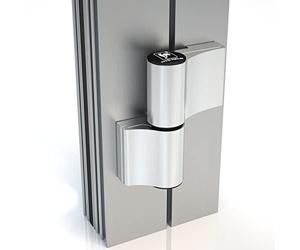 Hahn M911GW000 Nastro per Porta 4-AT, in Alluminio, 2 Pezzi, con Vite di Ancoraggio 20/86/58 mm, Colore: Bianco, Argento
