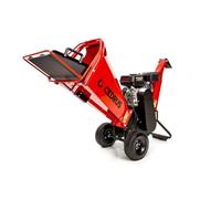 Hahn&Sohn Cedrus RB02 - Trituratore a benzina potente, mobile, motore Loncin da 4,1 kW, fino a 100 mm di diametro, trituratore da giardino, trituratore per legno, trituratore per rami, giardino