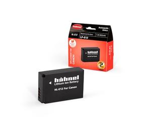 Hahnel HL E12 Batteria Litio-Ion per Canon con Capacità 800 mAh, 7.2V, 5,8 Wh, Sostitutiva della Batteria LP-E12, Nero/Antracite