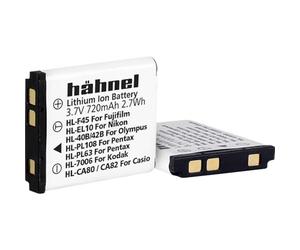 Hahnel HL F45 Batteria Litio-Ion per Fujifilm con Capacità 720 mAh, 3.7V, 2.7 Wh, Sostitutiva della Batteria NP-95, Nero/Antracite