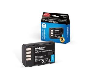 Hahnel HL PLF19 Batteria Litio-Ion per Panasonic con Capacità 1630 mAh, 7.2V, 11.7 Wh, Sostitutiva della Batteria DMW-BLF19, Nero/Antracite