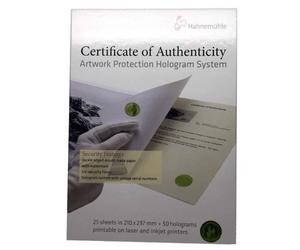 Hahnemühle Certificate of Authenticity (Certificate of Authenticity)