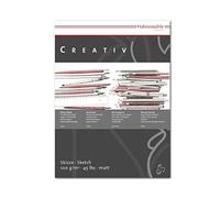 Hahnemühle Creativ - Blocco da disegno opaco, 100 g/m², formato DIN A3, 100 fogli, colore: Bianco naturale