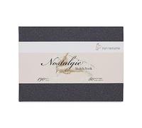 Hahnemühle Nostalgie - Blocco da disegno, 190 g/m², colore bianco naturale, 80 pagine, formato DIN A4