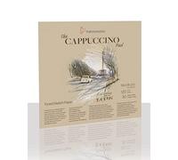 Hahnemühle The Cappuccino Pad, 120 g/m², 30 fogli / 60 pagine, carta da disegno colorata (14 x 14 cm)