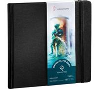 Hahnemühle Watercolor 100% Cotton Taccuino da disegno 60 14 x 14 cm 250 g Black