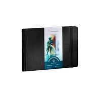 Hahnemühle Watercolour Book 100% cotone, 250 g/m², opaco, incollato sulla superficie, 30 fogli/60 pagine, libro ad acquerello (A6 - formato paesaggio)