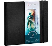 Hahnemühle Watercolor 100% Cotton Taccuino da disegno 14 x 14 cm 250 g Black