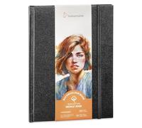 Hahnemühle Watercolour Book Deckle Edge, libro ad acquerello con bordi strappati, 100% cotone, 250 g/m², opaco, 30 fogli/60 pagine (circa 10,3 x 15,3 cm/formato ritratto)