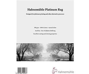 Hahnemuhle Platinum Rag gr300 cm20.3x25.4cm 25 fogli
