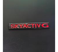 HAHYHL Emblema per Mazda CX-30 2019-2025,Nero griglia Anteriore Logo Stemma Bagagliaio Cofano Posteriore Lettere Adesivo Distintivo Metallo Decorazione Accessori Styling Modifica,Just skyactivG