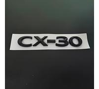 HAHYHL Emblema per Mazda CX-30 2019-2025,Nero griglia Anteriore Logo Stemma Bagagliaio Cofano Posteriore Lettere Adesivo Distintivo Metallo Decorazione Accessori Styling Modifica,Just CX-30