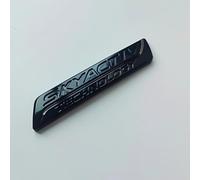 HAHYHL Emblema per Mazda MX-5 ND 2018-2023,Nero griglia Anteriore Logo Stemma Bagagliaio Cofano Posteriore Lettere Adesivo Distintivo Metallo Decorazione Accessori Styling Modifica,Just skyactiv