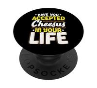 Hai accettato il formaggio nella tua vita Amante del formaggio PopSockets PopGrip Adesivo