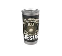 Hai bisogno di Golf e Jesus per cristiani e cattolici Bicchiere termico in acciaio inox doppia parete