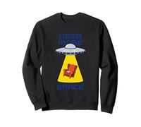 Hai Bisogno di più Spazio Divertente UFO Alien Introvert Reader Felpa
