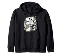 Hai Bisogno di Soldi per la Festa delle Ragazze & Date Umoristiche degli Uomini di Cash Humor Felpa con Cappuccio