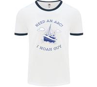 Hai Bisogno Di Un Arc? Io Noah Guy Divertente Ateo Uomo Ringer T-Shirt