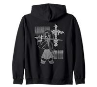 Hai conquistato i Nemici Incrociati Y2K Anime Goth Girl Felpa con Cappuccio