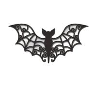 HAI DELLA FINESTRA DI Halloween, decalcomanie di Halloween - Specchio Effetto riflettente Segnale di legno per la casa del negozio di carnevale della cucina Porta principale