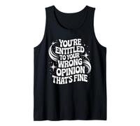 Hai Diritto alla Tua opinione sbagliata Umorismo retrò Canotta