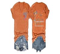 Hai importanza Cara Persona Dietro di Me Tee Top Thirts for Women (Arancia l) (l Arancione)