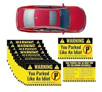 Hai Parcheggiato Come Un Idiota Card,50 Pezzi Divertenti Card Per Parcheggio Scorretto | Regalo Originale Per Strade E Aree Commerciali Per Attirare L Attenzione