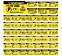 Hai parcheggiato come un idiota, fai schifo con le carte di parcheggio | Carte di parcheggio con carte scherzo | 50 biglietti per il parcheggio, note di parcheggio errate, scherzi, divertent