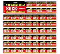 Hai parcheggiato come un idiota, sei cattivo nei biglietti del parcheggio, segnale di avvertimento delle carte parcheggio, 50 volte divertenti che hai parcheggiato come un idiota, carte, cattive note