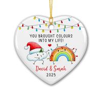 Hai Portato I Colori Nella Mia Vita Ciondoli Decorazione Albero Di Natalizia Ceramica Christmas Party Bomboniere Con Cordino Ornamenti Di Albero Di Natale