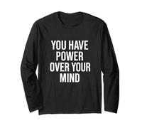 Hai potere sulla tua mente. Design, Motivazionale. Maglia a Manica